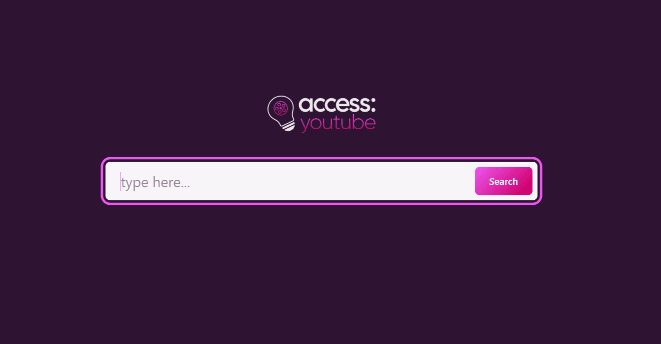 (re)introducing access: youtube